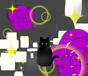 黒猫 Adult Black Cat Ibispaint