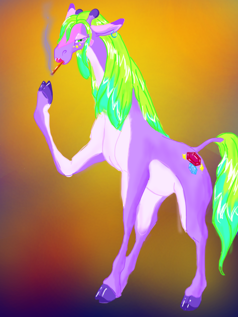 紫色のキリンちゃん❤️