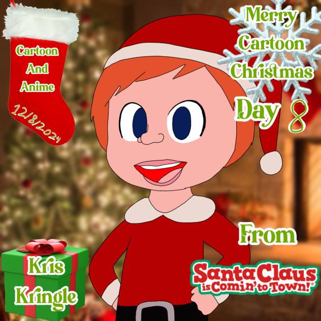 Merry Cartoon Christmas Day 8 Kris