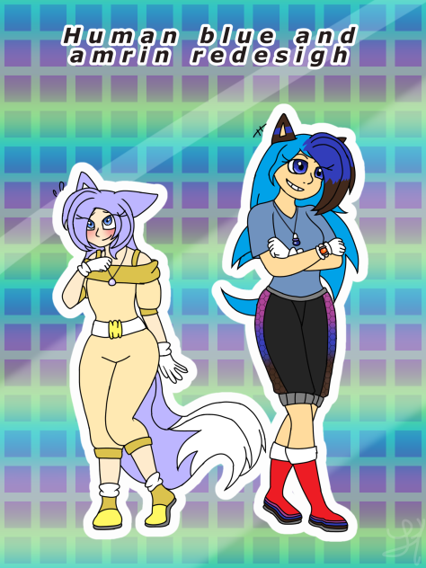 Human blue and amrin redesigh