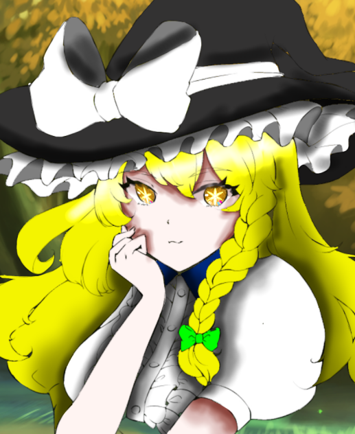 東方線画推しの化第二弾！霧雨魔理沙！
