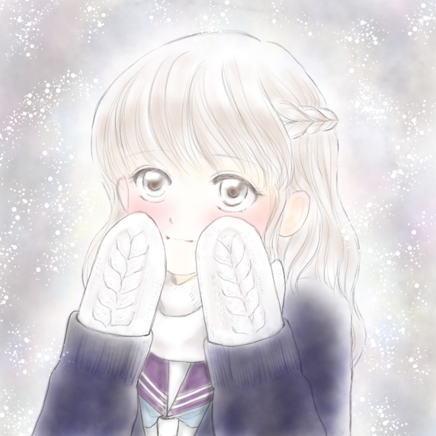 冬のミトン女子の可愛さは格別。