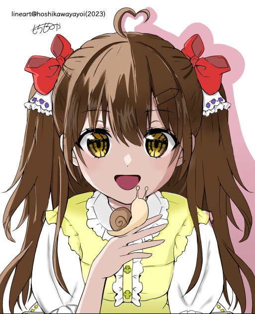 星川ヤヨイさんの線画お借りしました！