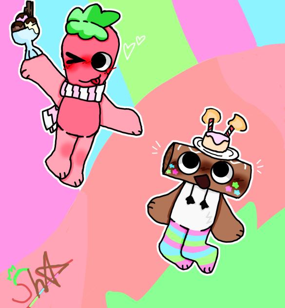 Cosmo and sprout from dandys world!