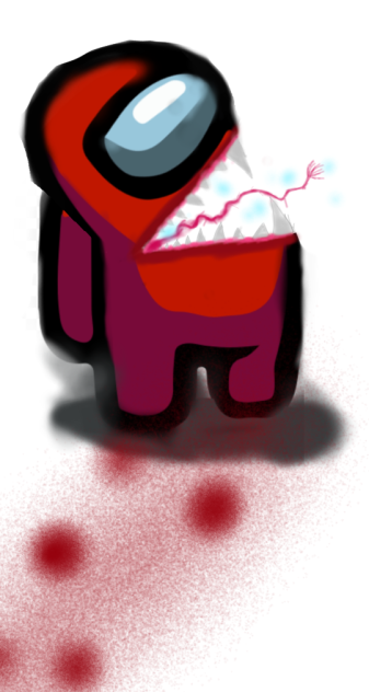 imposter in among us be like