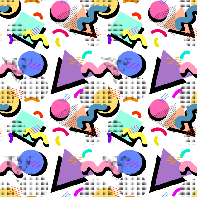 Retro pop pattern 1 transparent ibisPaint