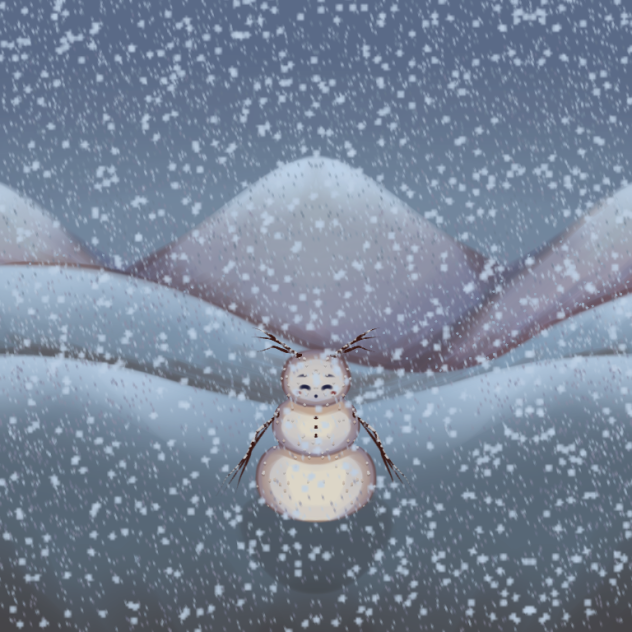 snowy snowman ☃️