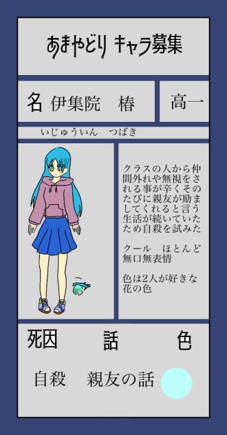 あまやどりキャラ募集