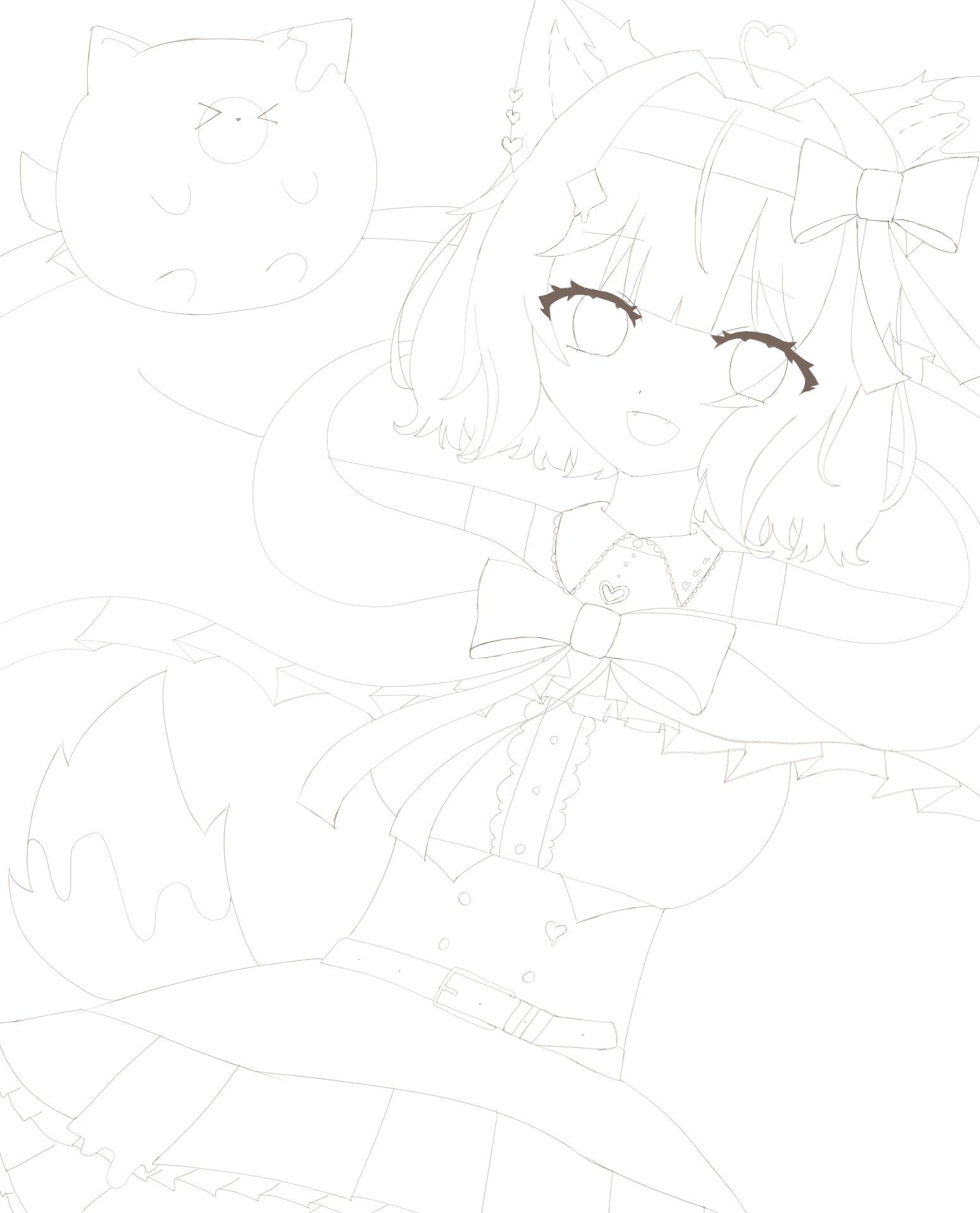 このちゃん 線画 - ibisPaint