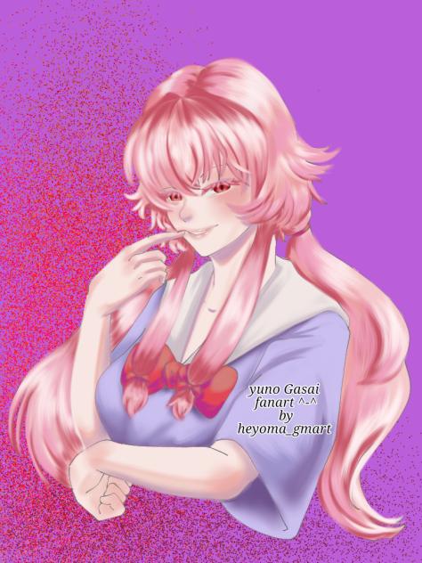 yuno Gasai  fanart - colaboración -