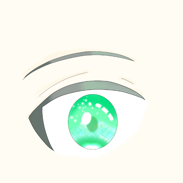 緑色の目