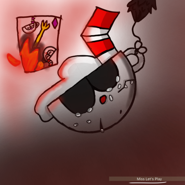 Cuphead lost against the devil... - ibisPaint