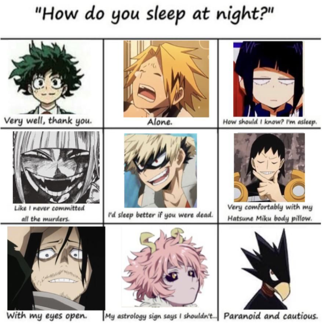 How do you sleep at night