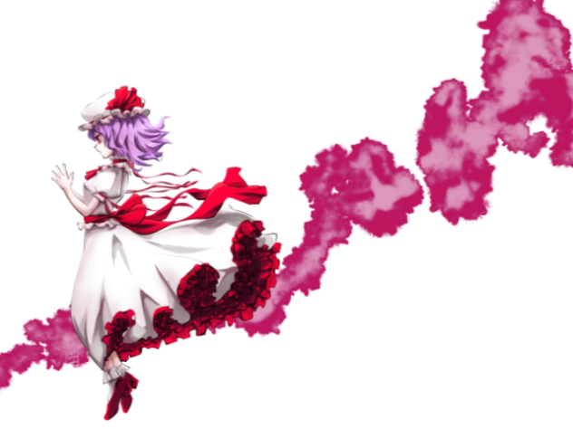 レミリアが羽を拡げるだけ