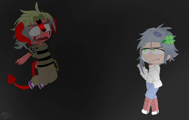 😈 vs 🧑 - ibisPaint