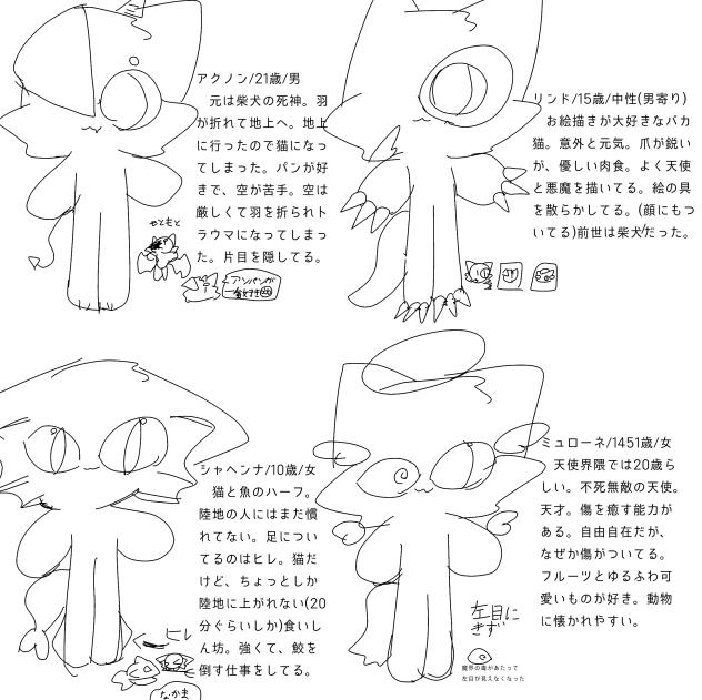 前回の絵の子達
