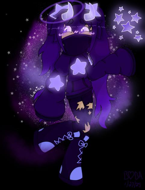✨🩵🖤💜ART TRADE WITH SANSDABEST💜🖤🩵✨