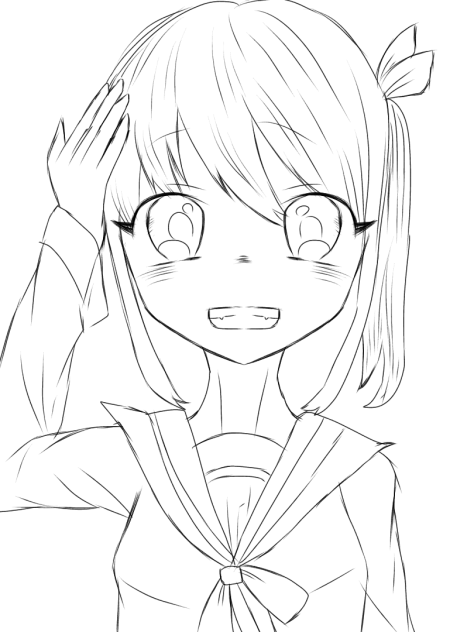 せ、線画っす。