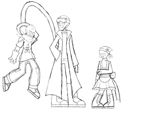 wip gaster, papyrus, sans