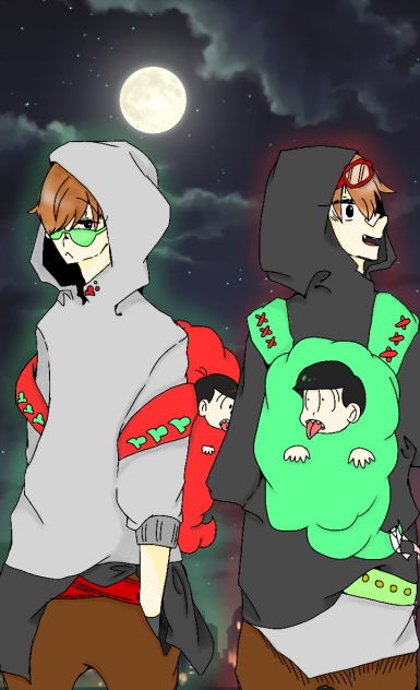 線画塗ってみた！