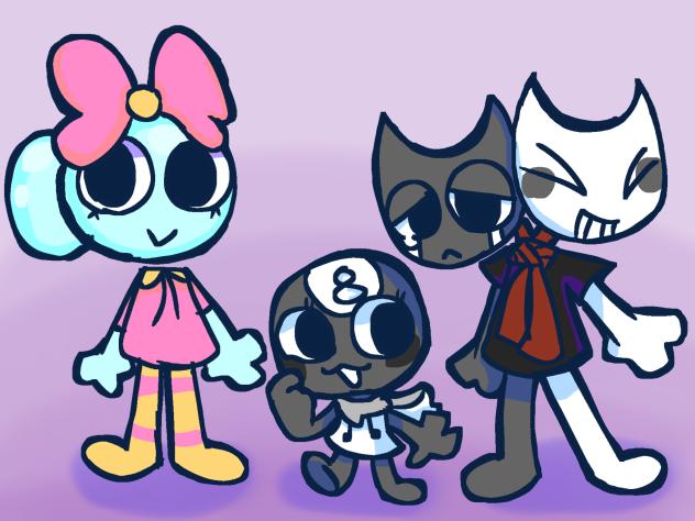 some dandys world characters design