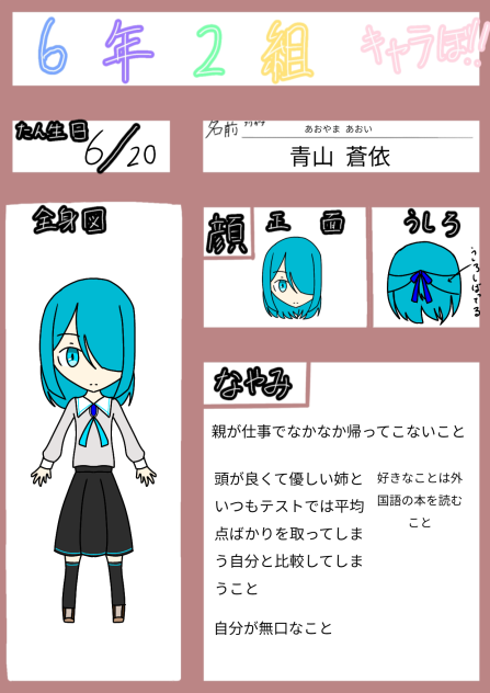 キャラ募集参加!!!訂正版