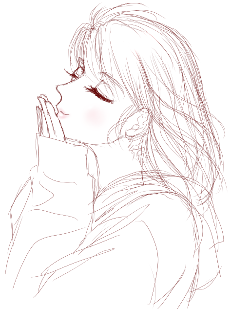 ❤️like a prayer❤️ -線画Ver.-