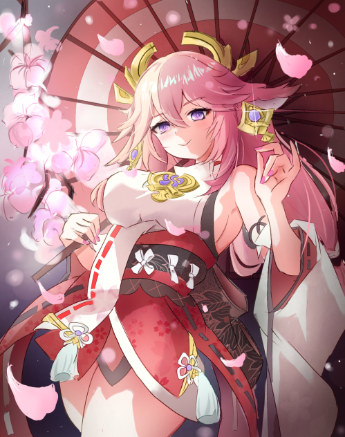 桜×八重巫女