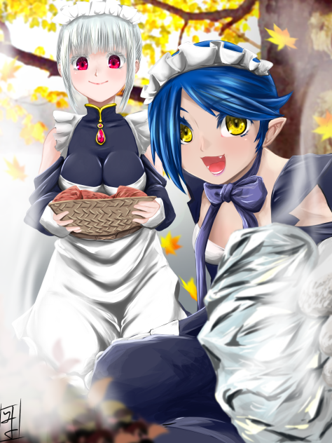 メイドさんの日常（焼き芋どうぞ♪）