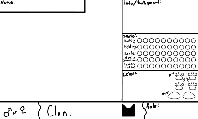 Warrior cats template