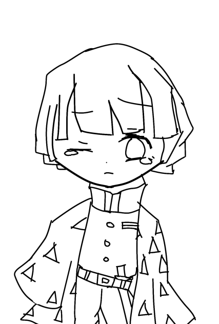 善逸線画