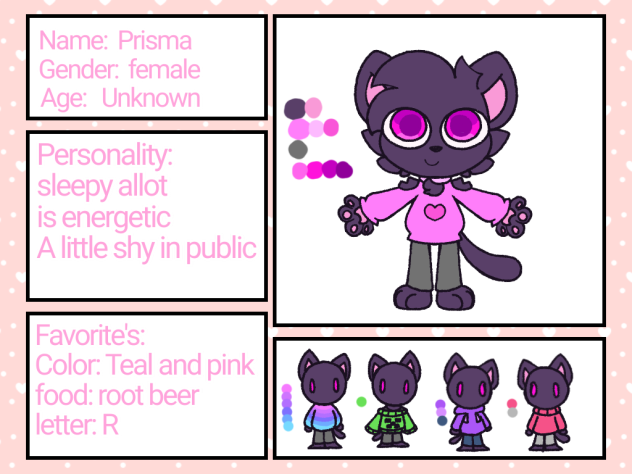 my OCs Reference sheet