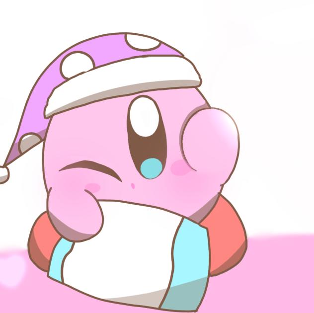 なんか眠そうなカービィ