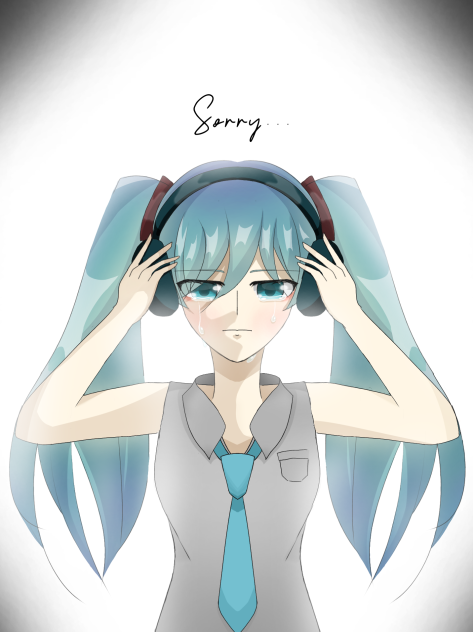 Crying Hatsune