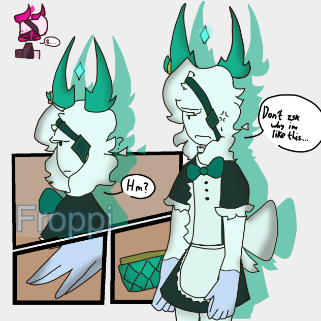 MEDKITTY IN A MAID COSTUM 😨😨