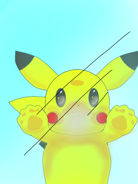 Pikachu looking through window