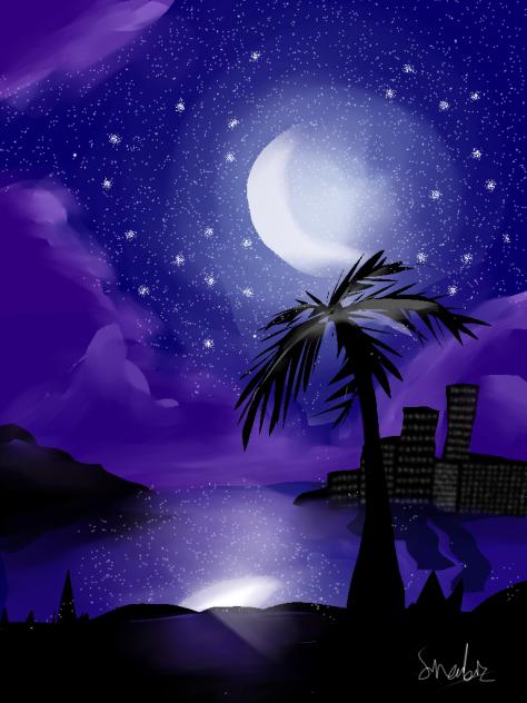 under the moonlight