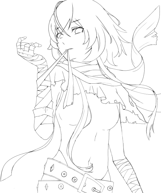 Katrena Fan art ( No color )