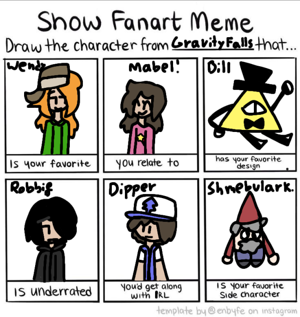 show fanart meme 2!