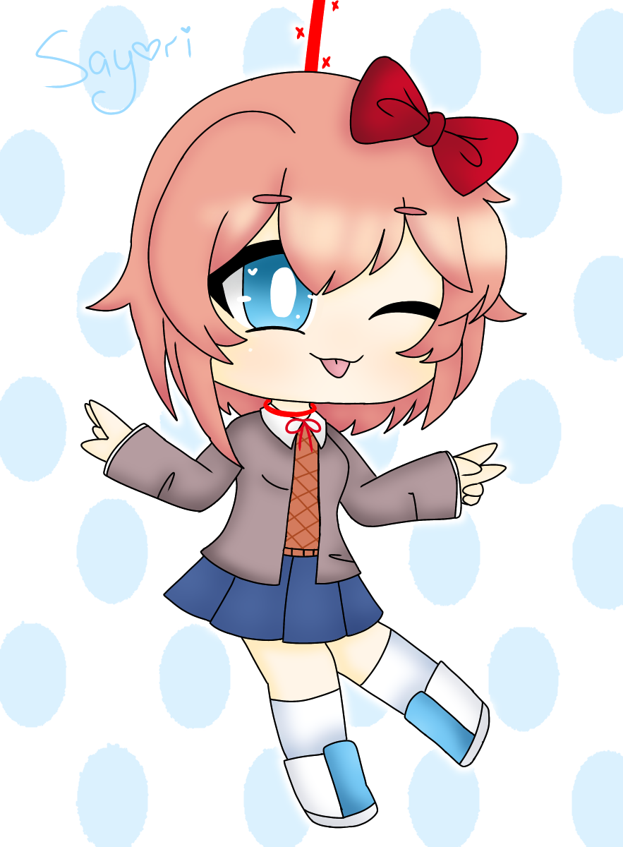 💙Sayori DDLC {Gacha Club Edit}💙 - ibisPaint