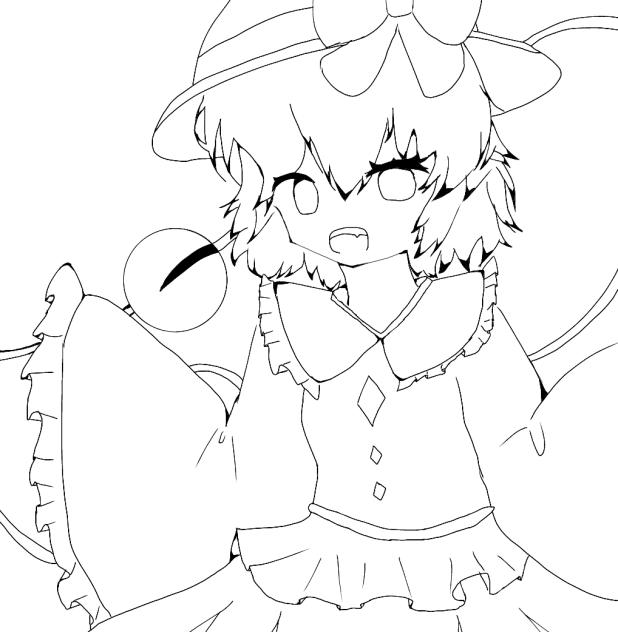 こいし線画自信作！