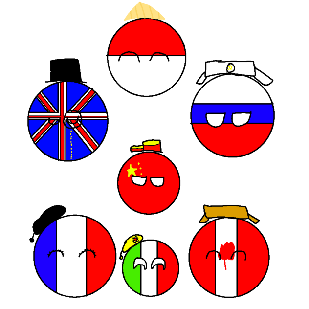 my countryballs that have hat