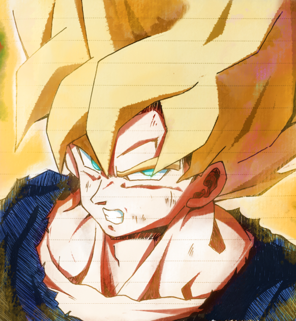 Super Saiyan Goku - ibisPaint