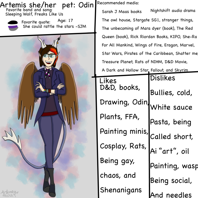 About the Artist and persona redesign