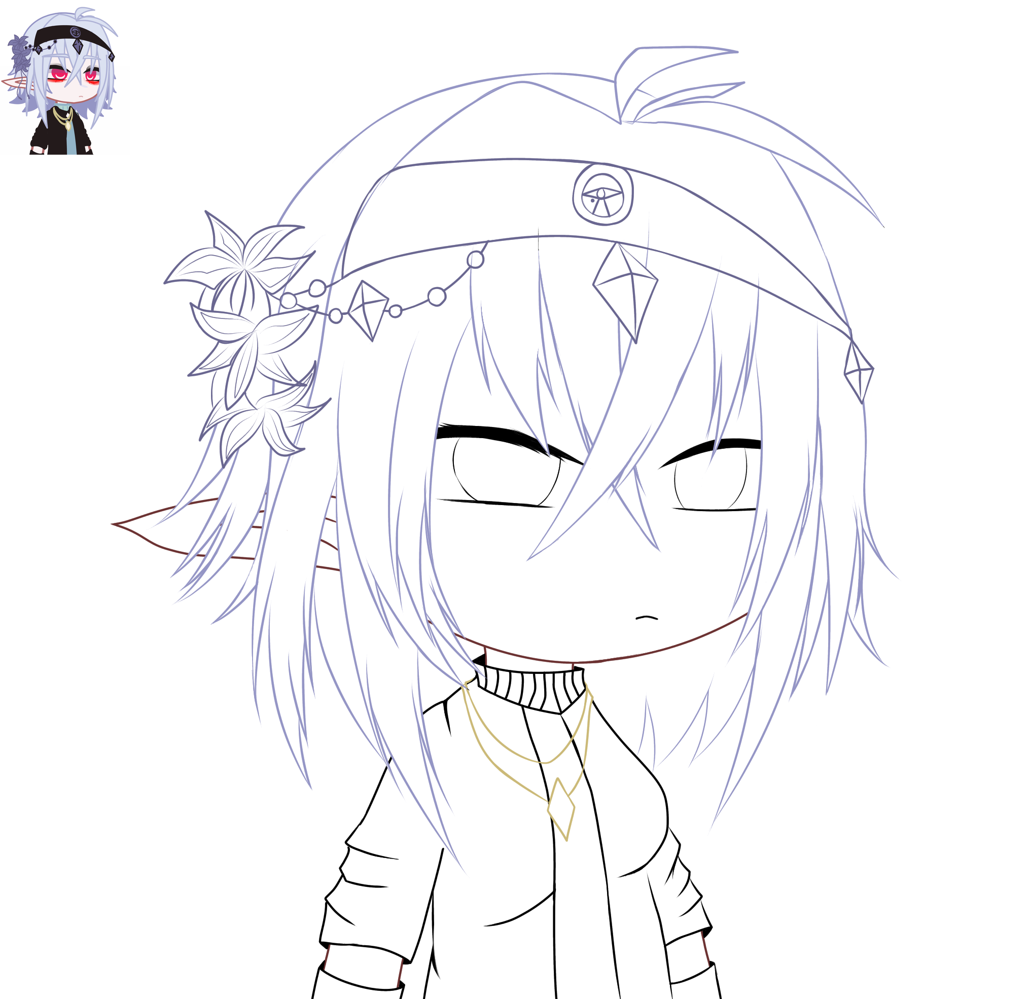 Gacha Lineart ibisPaint