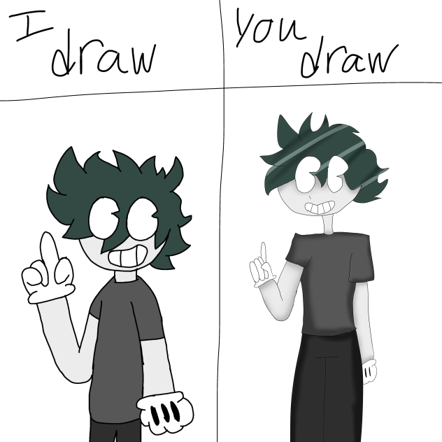 I draw you draw with hunter