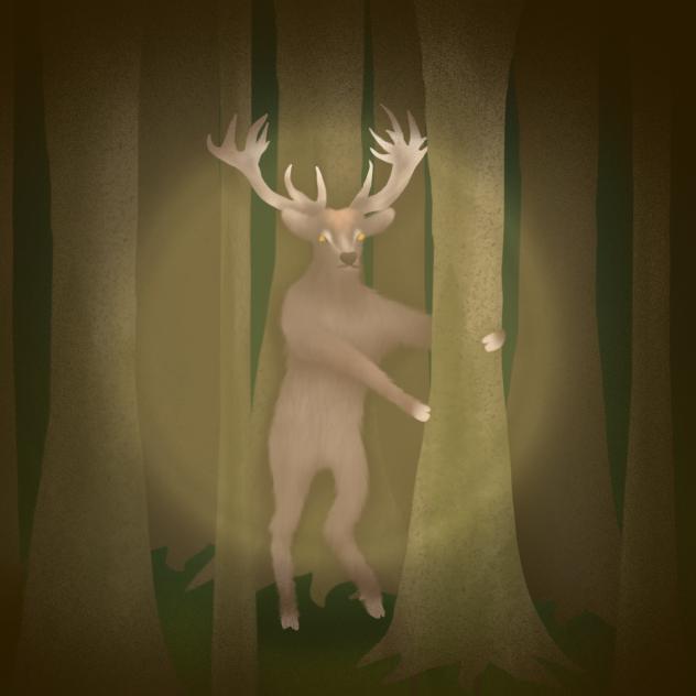 Deer standing