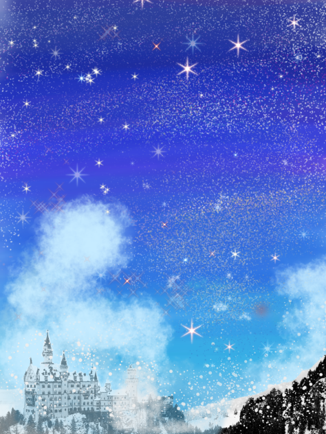 夜空を描いてみた