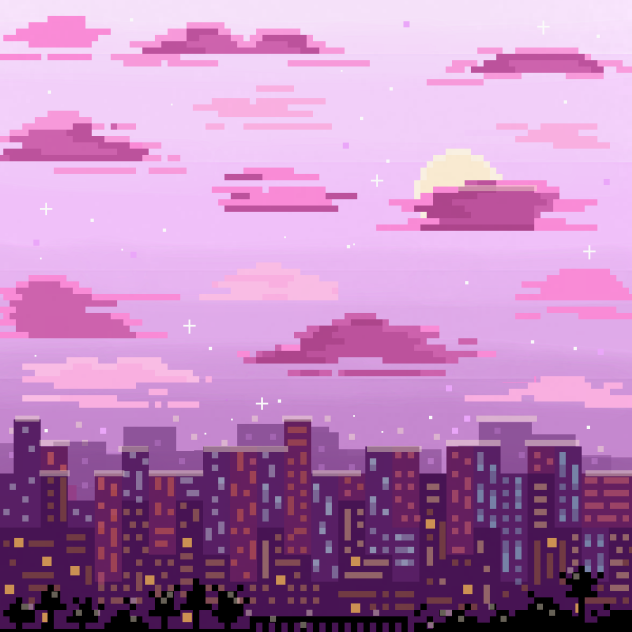 Pixel City Scape