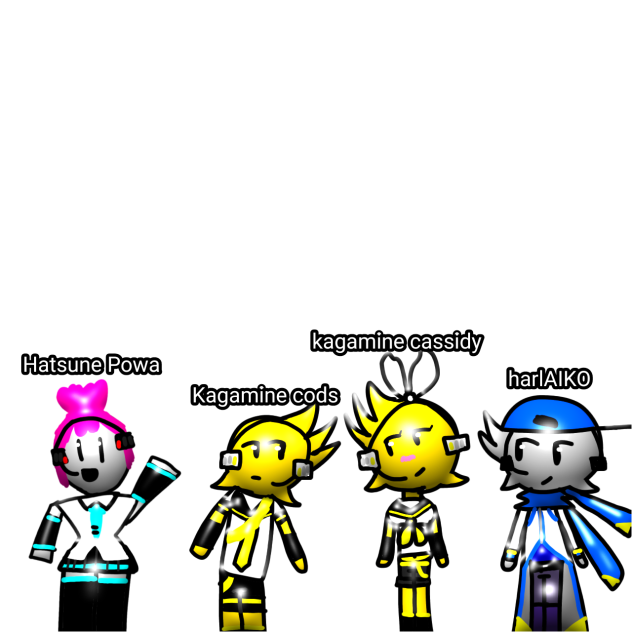 my OCs but virtual singers